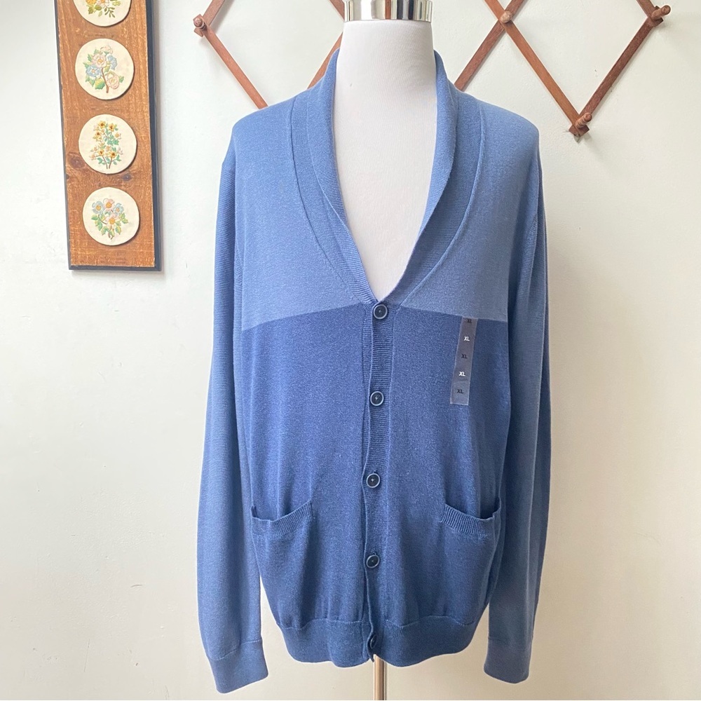 NEW Tasso Elba Colorblock Cardigan